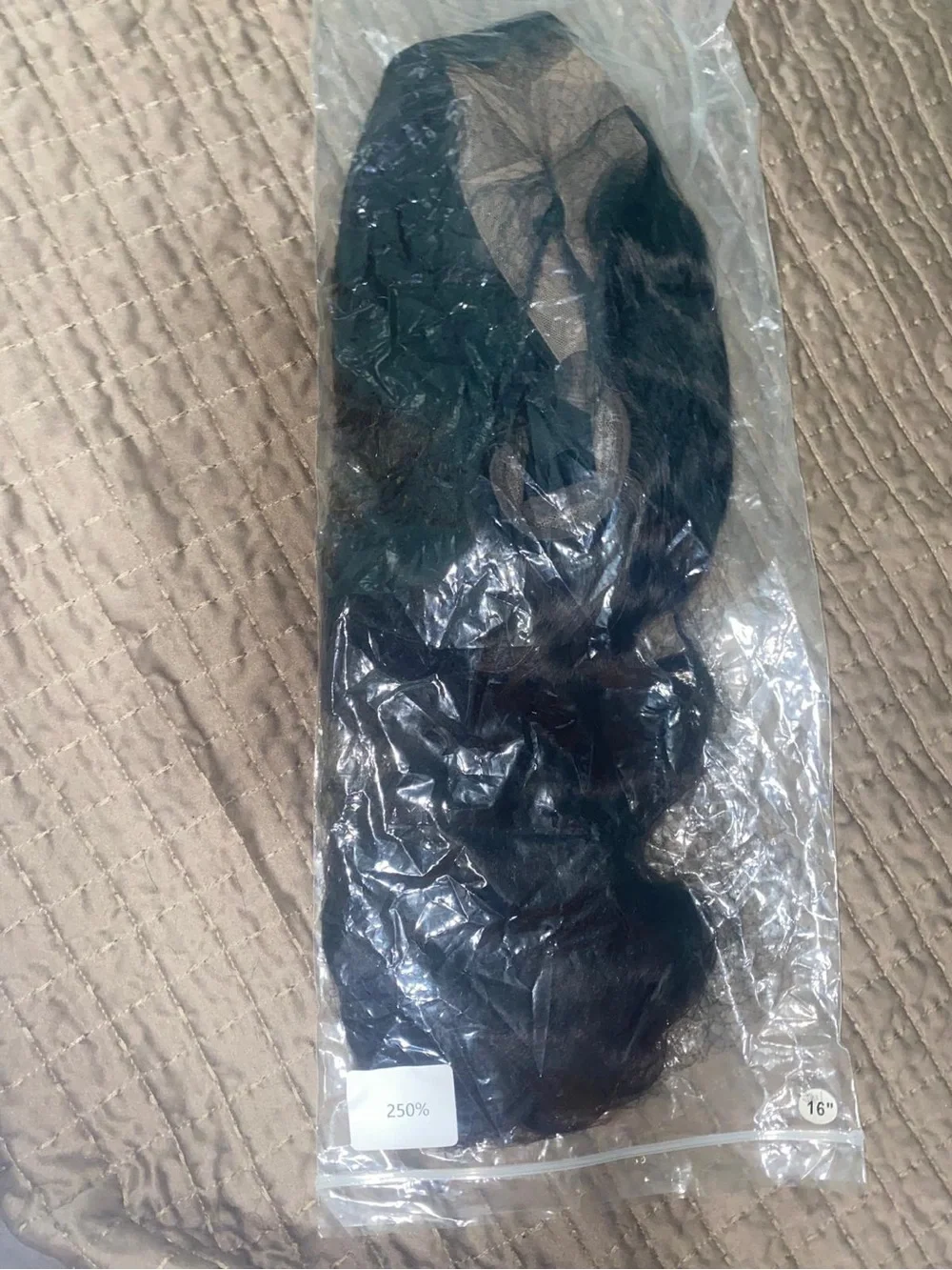 100% human hair Natural Wave 13x4 Lace Frontal Closure - Black 16 inch